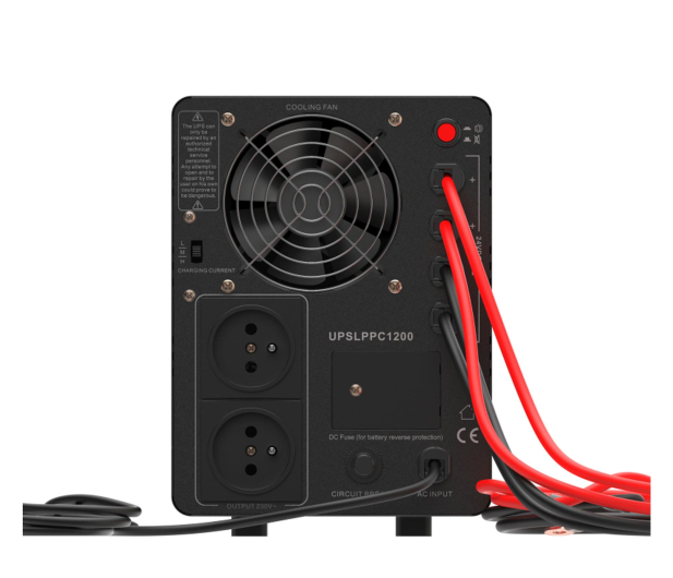 Green Cell OUTLET - AVR UPS 2000VA 1200W PowerCore 24 VDC z LCD - 1546064 - zdjęcie 3